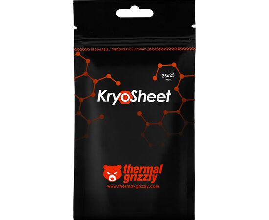 Термопрокладка Alphacool KryoSheet Thermal Pad 25 x 25mm (TG-KS-25-25), изображение 4 Термопрокладка Alphacool KryoSheet Thermal Pad 25 x 25mm (TG-KS-25-25), изображение 4