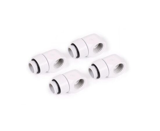 Фітинг для СРО Alphacool Eiszapfen L-connector rotatable - 4pcs Set - White (17619)