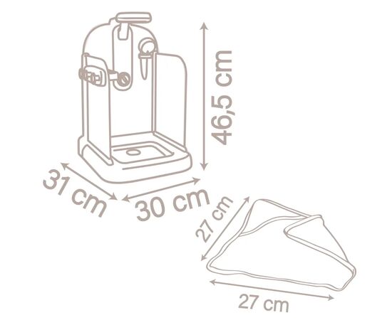 Игровой набор Smoby Душевая кабина с подачей воды и аксессуарами, 47 х 30 х 31 см (220382), изображение 5