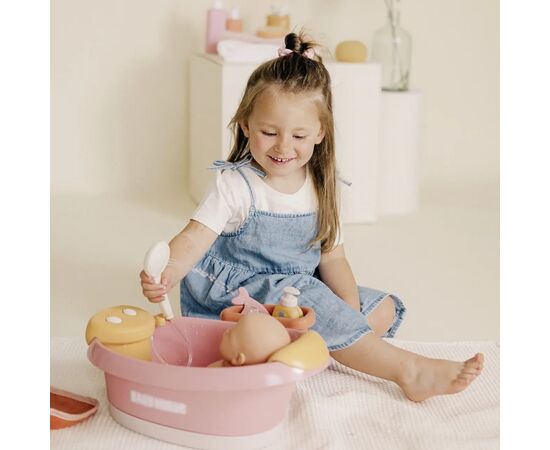 Игровой набор Smoby Ванна для пупса Беби Ньорс. Терракотовая пудра с электр. душем и подсветкой, с аксес., (7600220386), изображение 6 Игровой набор Smoby Ванна для пупса Беби Ньорс. Терракотовая пудра с электр. душем и подсветкой, с аксес., (7600220386), изображение 6