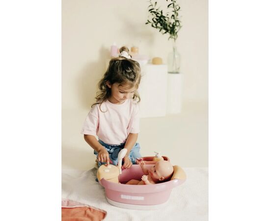 Игровой набор Smoby Ванна для пупса Беби Ньорс. Терракотовая пудра с электр. душем и подсветкой, с аксес., (7600220386), изображение 7 Игровой набор Smoby Ванна для пупса Беби Ньорс. Терракотовая пудра с электр. душем и подсветкой, с аксес., (7600220386), изображение 7