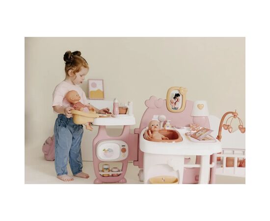 Игровой набор Smoby Большой игровой центр Беби Ньорс. Терракотовая пудра. Комната малыша, 3 зоны, 23 аксессуара (7600220394), изображение 6 Игровой набор Smoby Большой игровой центр Беби Ньорс. Терракотовая пудра. Комната малыша, 3 зоны, 23 аксессуара (7600220394), изображение 6