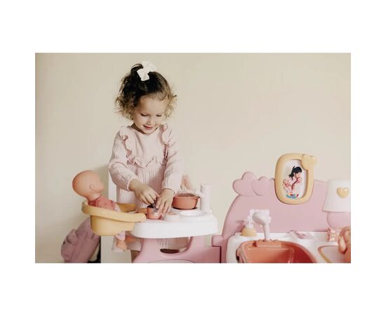 Игровой набор Smoby Большой игровой центр Беби Ньорс. Терракотовая пудра. Комната малыша, 3 зоны, 23 аксессуара (7600220394), изображение 9 Игровой набор Smoby Большой игровой центр Беби Ньорс. Терракотовая пудра. Комната малыша, 3 зоны, 23 аксессуара (7600220394), изображение 9