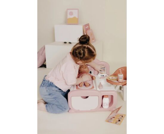 Игровой набор Smoby Игровой центр Беби Ньорс. Терракотовая пудра. Детская комната со звуковыми эффектами и аксессуар (7600220393), изображение 5 Игровой набор Smoby Игровой центр Беби Ньорс. Терракотовая пудра. Детская комната со звуковыми эффектами и аксессуар (7600220393), изображение 5