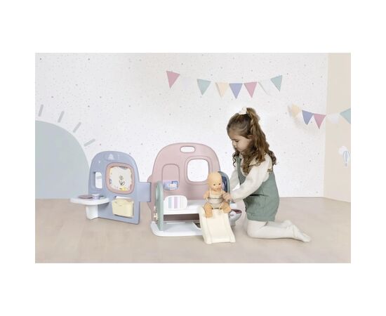 Игровой набор Smoby Беби Кер. Детский центр 5 в 1, с аксессуарами, 108 х 78 х 51 см (7600240308), изображение 4