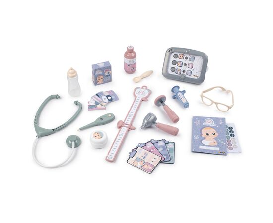 Игровой набор Smoby Игровой центр Уход за куклой, со звуковыми и световыми эффектами, с аксессуарами, 52 х 40,4 х 67 (240305), изображение 2 Игровой набор Smoby Игровой центр Уход за куклой, со звуковыми и световыми эффектами, с аксессуарами, 52 х 40,4 х 67 (240305), изображение 2