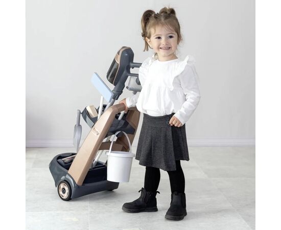 Игровой набор Smoby Тележка для уборки Ровента с ручным пылесосом и аксессуарами (7600330326), изображение 5 Игровой набор Smoby Тележка для уборки Ровента с ручным пылесосом и аксессуарами (7600330326), изображение 5