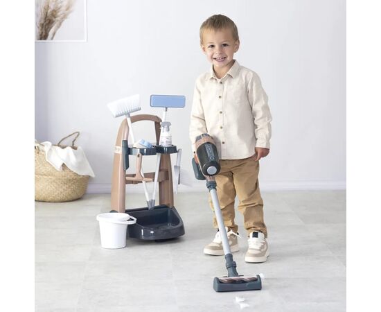 Игровой набор Smoby Тележка для уборки Ровента с ручным пылесосом и аксессуарами (7600330326), изображение 6 Игровой набор Smoby Тележка для уборки Ровента с ручным пылесосом и аксессуарами (7600330326), изображение 6