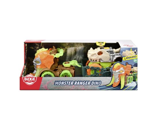 Машина Dickie Toys Монстр Рейнджер Дино, со звуковыми и световыми эффектами, 32 см (3755005), изображение 2 Машина Dickie Toys Монстр Рейнджер Дино, со звуковыми и световыми эффектами, 32 см (3755005), изображение 2