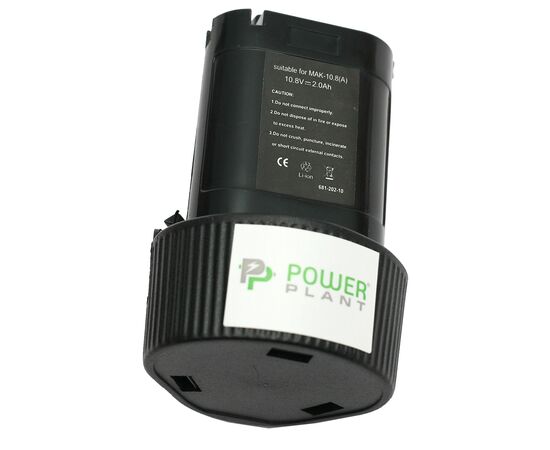 Акумулятор до електроінструменту PowerPlant для MAKITA GD-MAK-10.8 10.8V 2Ah Li-Ion (DV00PT0014), зображення 2 Акумулятор до електроінструменту PowerPlant для MAKITA GD-MAK-10.8 10.8V 2Ah Li-Ion (DV00PT0014), зображення 2