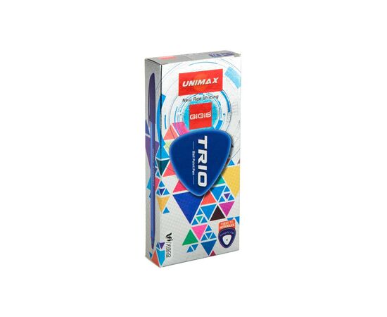 Ручка шариковая Unimax Trio, синяя (UX-104-02), изображение 3 Ручка шариковая Unimax Trio, синяя (UX-104-02), изображение 3