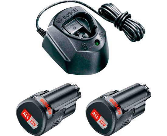 Аккумулятор к электроинструменту Bosch PBA 2x12В, 1.5Аг и ЗУ GAL 1210 CV (1.600.A01.L3E)