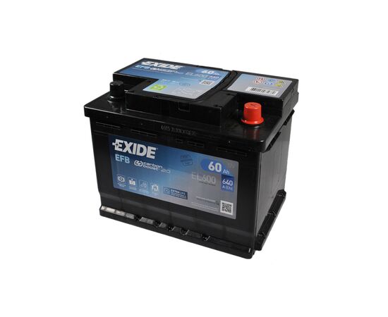 Аккумулятор автомобильный EXIDE START-STOP EFB 60A (EL600), изображение 3 Аккумулятор автомобильный EXIDE START-STOP EFB 60A (EL600), изображение 3