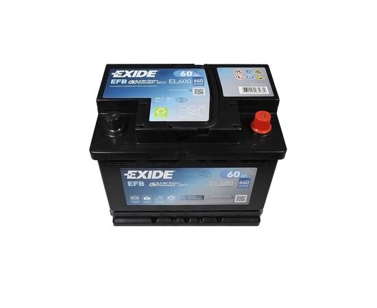 Аккумулятор автомобильный EXIDE START-STOP EFB 60A (EL600), изображение 5 Аккумулятор автомобильный EXIDE START-STOP EFB 60A (EL600), изображение 5