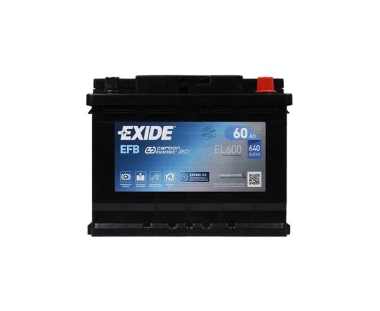 Аккумулятор автомобильный EXIDE START-STOP EFB 60A (EL600)