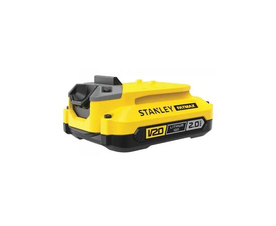 Аккумулятор к электроинструменту Stanley FatMax, 18 В, 2 Ач, время зарядки 30 мин, вес 0.42 кг (SFMCB202)