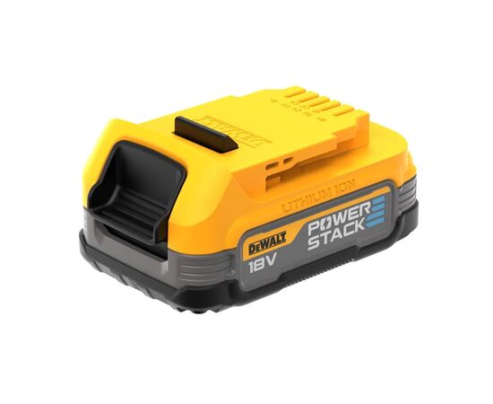 Аккумулятор к электроинструменту DeWALT 18 В XR Li-lon PowerStack 1.7 Ah, 0.36 кг (DCBP034), изображение 2 Аккумулятор к электроинструменту DeWALT 18 В XR Li-lon PowerStack 1.7 Ah, 0.36 кг (DCBP034), изображение 2