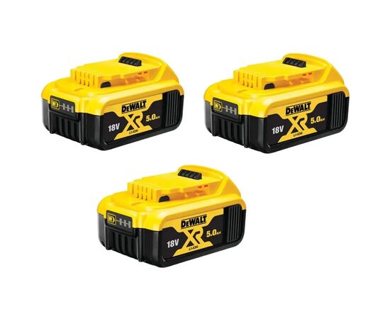 Акумулятор до електроінструменту DeWALT 18 В XR Li-lon 5Ah, 3 шт., 1.94 кг (DCB184P3)