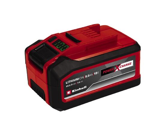 Акумулятор до електроінструменту Einhell 18V 5-8 Ah, PXC Plus, 18V, 5-8Ah, Multi-Ah, перемикач ємності (4511600)