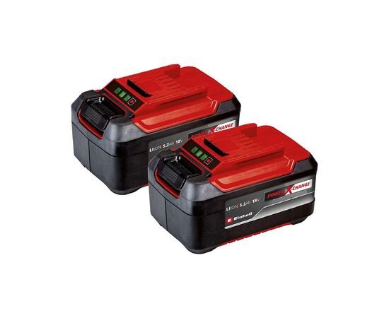 Аккумулятор к электроинструменту Einhell 18V PXC Twinpack, 18V, 5.2Ah, 2 шт (4511526)