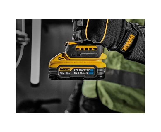 Аккумулятор к электроинструменту DeWALT 18 В XR Li-lon PowerStack 5Ah, 2 шт. (DCBP518H2), изображение 7 Аккумулятор к электроинструменту DeWALT 18 В XR Li-lon PowerStack 5Ah, 2 шт. (DCBP518H2), изображение 7