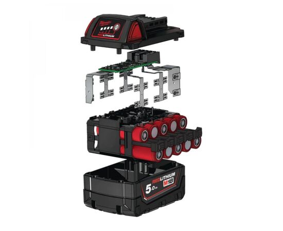 Акумулятор до електроінструменту Milwaukee Li-Ion M18 B5 5Ah (4932430483), зображення 3