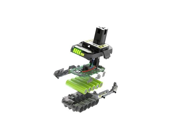 Аккумулятор к электроинструменту Ryobi ONE+ RB1820C 18V, 2Ah, 0.4кг (unpacked) (5133005052UNP), изображение 6 Аккумулятор к электроинструменту Ryobi ONE+ RB1820C 18V, 2Ah, 0.4кг (unpacked) (5133005052UNP), изображение 6
