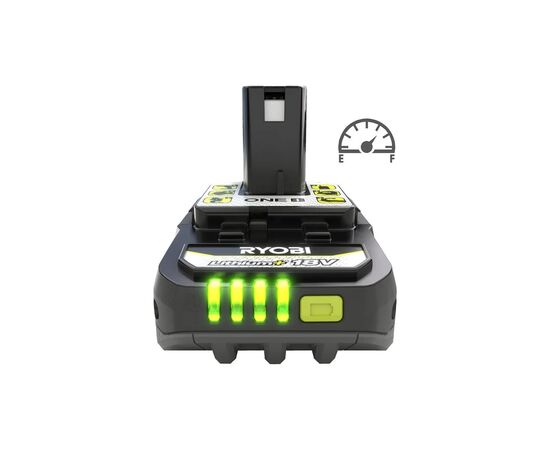 Аккумулятор к электроинструменту Ryobi ONE+ RB1820C 18V, 2Ah, 0.4кг (unpacked) (5133005052UNP), изображение 8 Аккумулятор к электроинструменту Ryobi ONE+ RB1820C 18V, 2Ah, 0.4кг (unpacked) (5133005052UNP), изображение 8