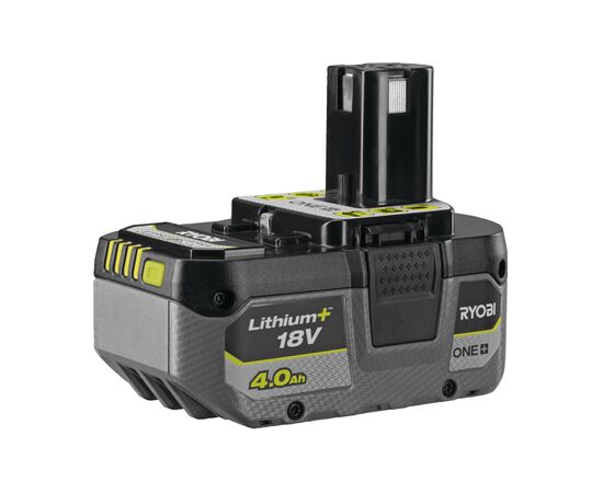 Аккумулятор к электроинструменту Ryobi ONE+ RB1840X 18V, 4Ah, 0.7кг (unpacked) (5133005053UNP), изображение 4 Аккумулятор к электроинструменту Ryobi ONE+ RB1840X 18V, 4Ah, 0.7кг (unpacked) (5133005053UNP), изображение 4