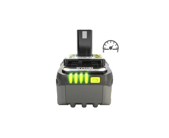 Аккумулятор к электроинструменту Ryobi ONE+ RB1840X 18V, 4Ah, 0.7кг (unpacked) (5133005053UNP), изображение 5 Аккумулятор к электроинструменту Ryobi ONE+ RB1840X 18V, 4Ah, 0.7кг (unpacked) (5133005053UNP), изображение 5