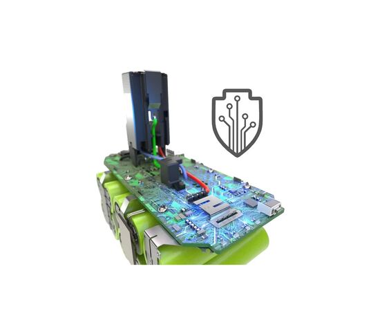 Аккумулятор к электроинструменту Ryobi ONE+ RB1840X 18V, 4Ah, 0.7кг (unpacked) (5133005053UNP), изображение 9 Аккумулятор к электроинструменту Ryobi ONE+ RB1840X 18V, 4Ah, 0.7кг (unpacked) (5133005053UNP), изображение 9