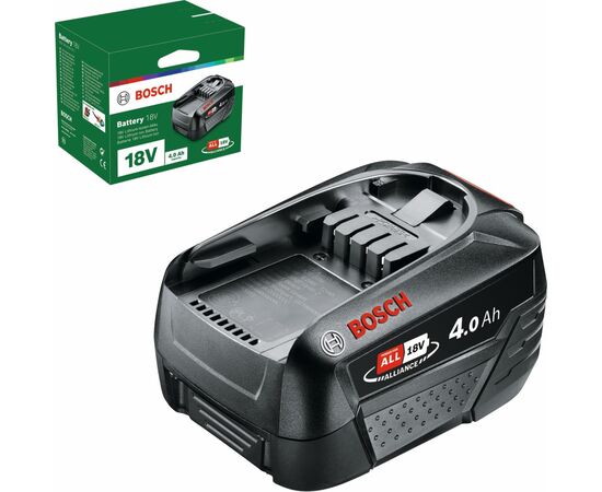 Аккумулятор к электроинструменту Bosch PBA, 18V, 4Ah, 0.7кг (1.600.A01.1T8), изображение 4 Аккумулятор к электроинструменту Bosch PBA, 18V, 4Ah, 0.7кг (1.600.A01.1T8), изображение 4