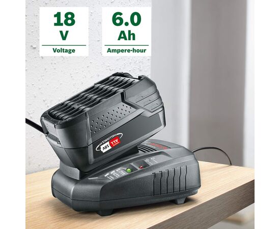 Акумулятор до електроінструменту Bosch PBA, 18V, 6Ah, 0.7кг (1.600.A00.DD7), зображення 2 Акумулятор до електроінструменту Bosch PBA, 18V, 6Ah, 0.7кг (1.600.A00.DD7), зображення 2
