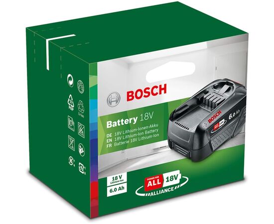 Акумулятор до електроінструменту Bosch PBA, 18V, 6Ah, 0.7кг (1.600.A00.DD7), зображення 7 Акумулятор до електроінструменту Bosch PBA, 18V, 6Ah, 0.7кг (1.600.A00.DD7), зображення 7