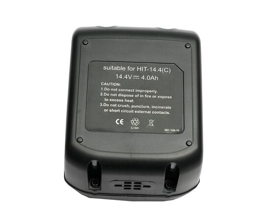 Акумулятор до електроінструменту PowerPlant для HITACHI GD-HIT-14.4(C) 14.4V 4Ah LiIon (DV00PT0013), зображення 2 Акумулятор до електроінструменту PowerPlant для HITACHI GD-HIT-14.4(C) 14.4V 4Ah LiIon (DV00PT0013), зображення 2