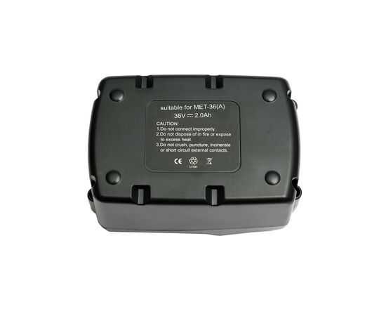 Аккумулятор к электроинструменту PowerPlant для METABO GD-MET-36 36V 2Ah Li-Ion (DV00PT0020), изображение 2 Аккумулятор к электроинструменту PowerPlant для METABO GD-MET-36 36V 2Ah Li-Ion (DV00PT0020), изображение 2