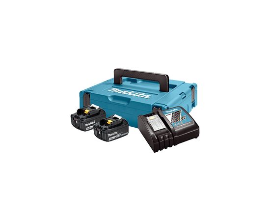 Аккумулятор к электроинструменту Makita набор LXT (BL1830x2, DC18RC, Makpac1) (197952-5), изображение 2 Аккумулятор к электроинструменту Makita набор LXT (BL1830x2, DC18RC, Makpac1) (197952-5), изображение 2