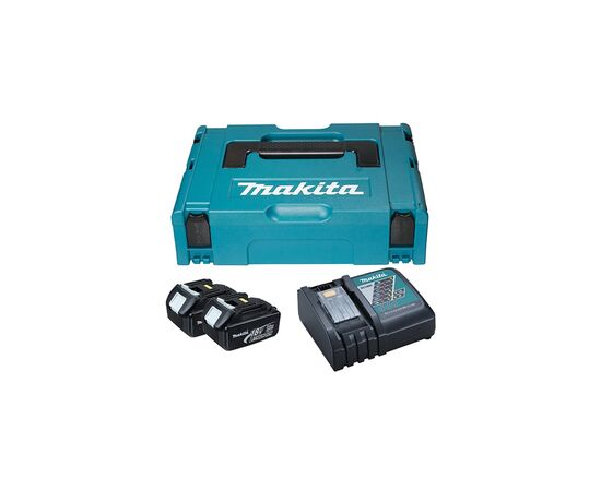 Аккумулятор к электроинструменту Makita набор LXT (BL1830x2, DC18RC, Makpac1) (197952-5)