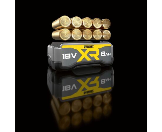 Аккумулятор к электроинструменту DeWALT 18 В XR Li-lon 8Ah, 0.95 кг (DCB1880), изображение 9 Аккумулятор к электроинструменту DeWALT 18 В XR Li-lon 8Ah, 0.95 кг (DCB1880), изображение 9