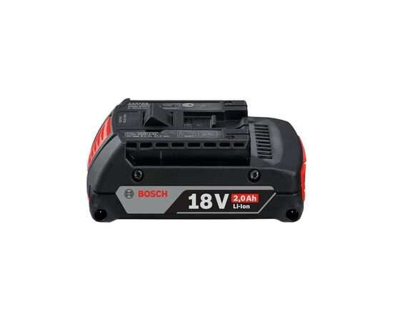 Акумулятор до електроінструменту Bosch 18V, 2.0Ah, 0.4кг (2.607.336.906), зображення 2 Акумулятор до електроінструменту Bosch 18V, 2.0Ah, 0.4кг (2.607.336.906), зображення 2