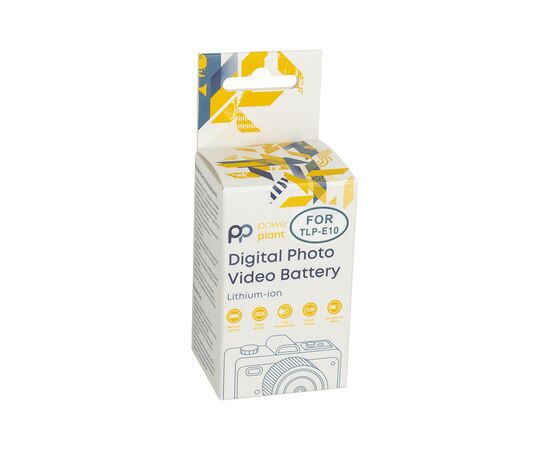 Аккумулятор к фото/видео PowerPlant Canon TLP-E10 1020mAh с кабелем Type-C (CB971275), изображение 3 Аккумулятор к фото/видео PowerPlant Canon TLP-E10 1020mAh с кабелем Type-C (CB971275), изображение 3