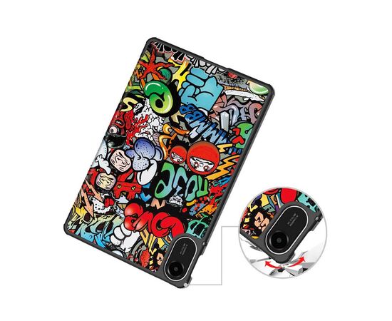 Чехол для планшета BeCover Smart Xiaomi Redmi Pad 2 11.0" Graffiti (713648), изображение 4 Чехол для планшета BeCover Smart Xiaomi Redmi Pad 2 11.0" Graffiti (713648), изображение 4