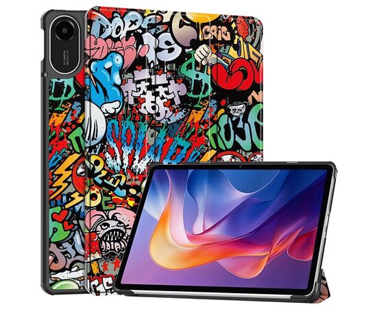 Чехол для планшета BeCover Smart Xiaomi Redmi Pad 2 11.0" Graffiti (713648), изображение 7 Чехол для планшета BeCover Smart Xiaomi Redmi Pad 2 11.0" Graffiti (713648), изображение 7