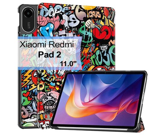 Чохол до планшета BeCover Smart Xiaomi Redmi Pad 2 11.0" Graffiti (713648)