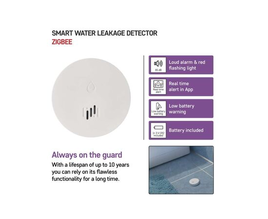 Датчик затопления EMOS P56000S ZigBee (P56000S), изображение 11 Датчик затопления EMOS P56000S ZigBee (P56000S), изображение 11
