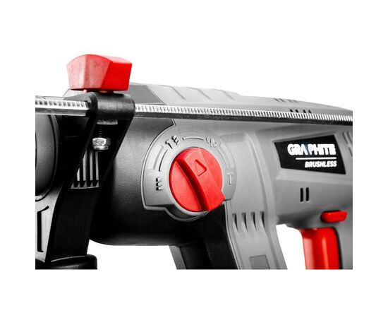 Перфоратор Graphite Energy+ SDS-plus, 18V, 2.2Дж, 2.26кг (без АКБ и ЗУ) (58G027), изображение 10 Перфоратор Graphite Energy+ SDS-plus, 18V, 2.2Дж, 2.26кг (без АКБ и ЗУ) (58G027), изображение 10