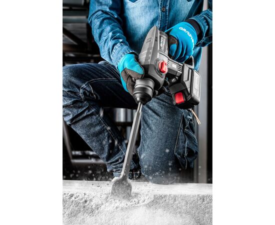 Перфоратор Graphite Energy+ SDS-plus, 18V, 2.2Дж, 2.26кг (без АКБ и ЗУ) (58G027), изображение 2 Перфоратор Graphite Energy+ SDS-plus, 18V, 2.2Дж, 2.26кг (без АКБ и ЗУ) (58G027), изображение 2