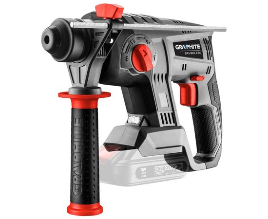 Перфоратор Graphite Energy+ SDS-plus, 18V, 2.2Дж, 2.26кг (без АКБ и ЗУ) (58G027)