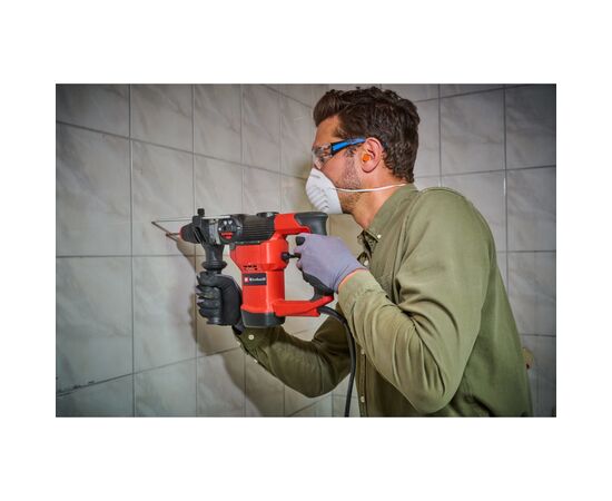 Перфоратор Einhell TC-RH 28 3F, 950 Вт, SDS+, бочковый, 3.5 Дж, 990 об/мин, кейс (4258002), изображение 10 Перфоратор Einhell TC-RH 28 3F, 950 Вт, SDS+, бочковый, 3.5 Дж, 990 об/мин, кейс (4258002), изображение 10