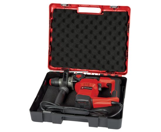 Перфоратор Einhell TC-RH 28 3F, 950 Вт, SDS+, бочковый, 3.5 Дж, 990 об/мин, кейс (4258002), изображение 7 Перфоратор Einhell TC-RH 28 3F, 950 Вт, SDS+, бочковый, 3.5 Дж, 990 об/мин, кейс (4258002), изображение 7